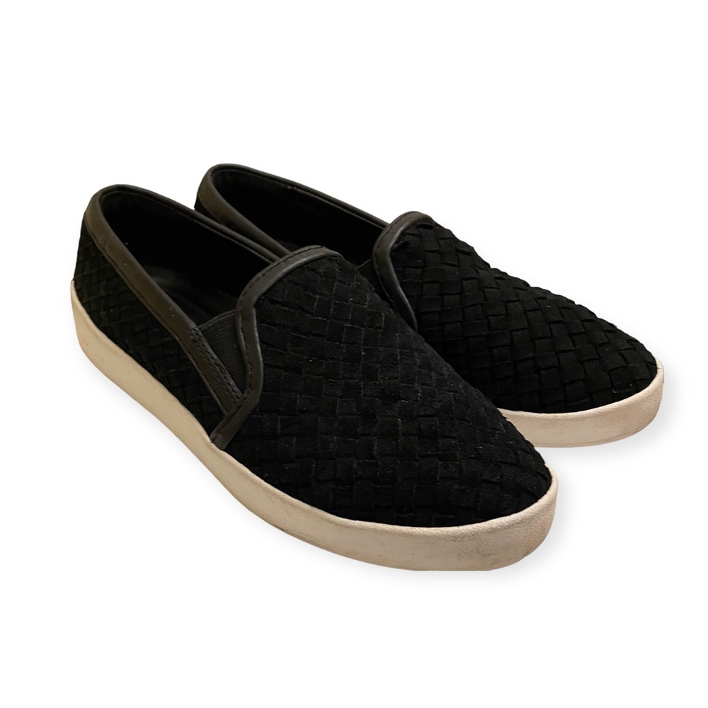 COLE HAAN Suede Grand.Os Spectator Slip On Sneaker, Shoe, Loafer. Black. Sz. 8.5